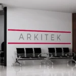 Simulation d'une enseigne pour le projet ARKITEK.